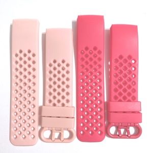 2 Fitbit Charge 3 /HR band soft hot pink